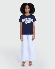 Girls’ Maritime Blue Printed Tee – OVS Style Blue / 10-11 Y