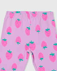 Three-Quarter Leggings In Stretch Cotton With Print BONBON / 24-30 Months