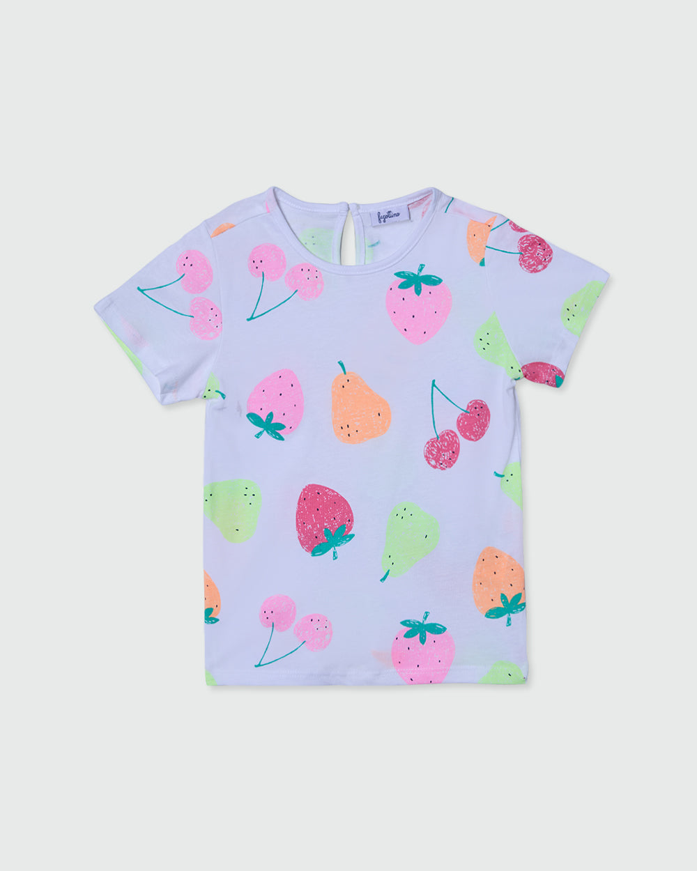 Short-Sleeve T-Shirt With Colourful Fruit Design BRILLIANT WHITE / 24-30 Months