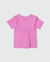 OVS GIRLS T-SHIRT HALF SLEEVE PINK / 24-30 M