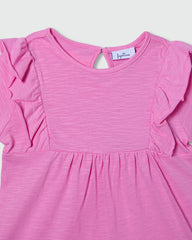 OVS GIRLS T-SHIRT HALF SLEEVE PINK / 24-30 M