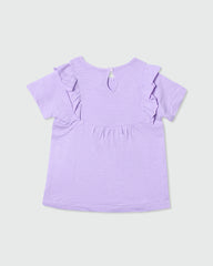 OVS GIRLS T-SHIRT HALF SLEEVE VIOLET / 24-30 M