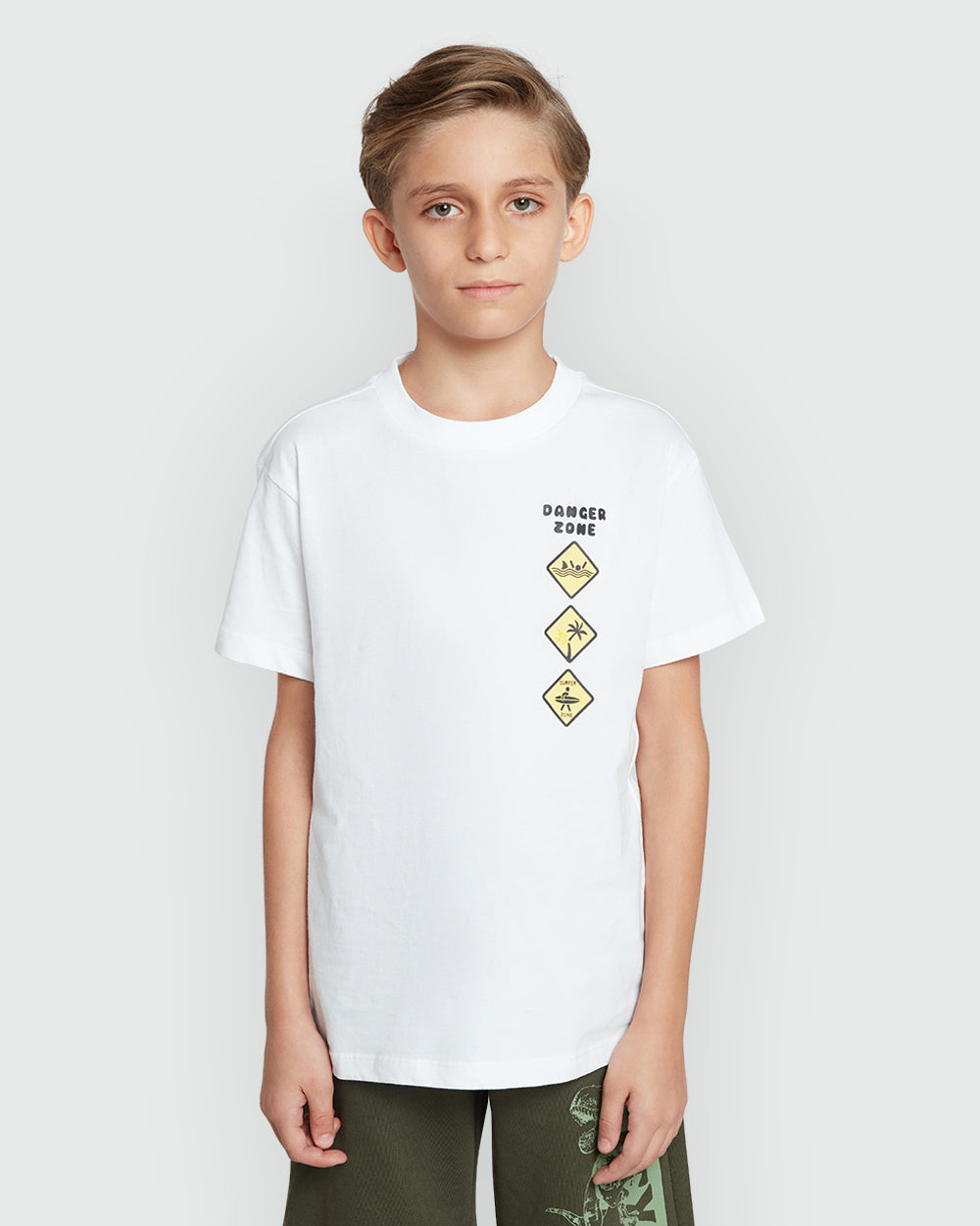 OVS Short Sleeve Tee In Lucent White White / 9-10 Y