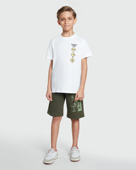 OVS Short Sleeve Tee In Lucent White White / 9-10 Y