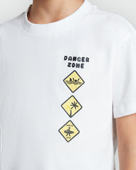 OVS Short Sleeve Tee In Lucent White White / 9-10 Y