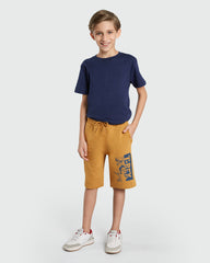 OVS Brown Shorts For Boys – Wood Thrush Tone Brown / 9-10 Y