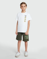 OVS Four Leaf Clover Green Shorts For Boys Green / 9-10 Y