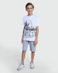 Lucent White Short Sleeve Tee For Boys – OVS White / 9-10 Y