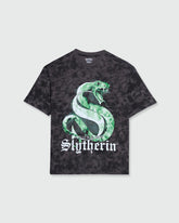 Tie-Dye Cotton T-Shirt With Harry Potter Print GUNMETAL / 13 Years