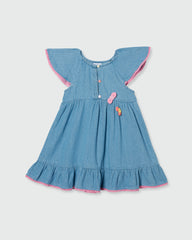 OVS GIRLS LT DENIM DRESS BLUE / 24-30 M