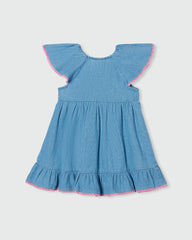 OVS GIRLS LT DENIM DRESS BLUE / 24-30 M