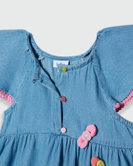 OVS GIRLS LT DENIM DRESS BLUE / 24-30 M
