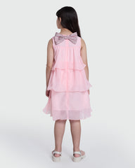 Girls' OVS Dress In Mary’S Rose Shade Pink / 9-10 Y