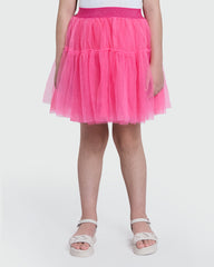 Mesh Skirt In Sangria Sunset By OVS Pink / 9-10 Y