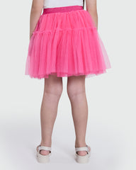 Mesh Skirt In Sangria Sunset By OVS Pink / 9-10 Y