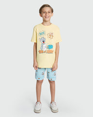 Short Sleeve Pyjama Set By OVS Yellow/White / 9-10 Y