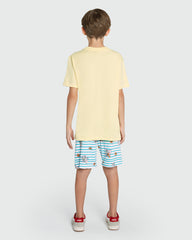 Short Sleeve Pyjama Set By OVS Yellow/White / 9-10 Y