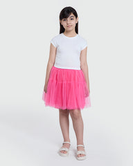 Girls’ Tee With Subtle Slogan – OVS White White / 10-11 Y