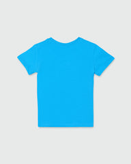 OVS BOYS SS T-SHIRT WITH PRINT SWIM CAP BLUE / 24-30 M
