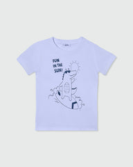 OVS BOYS SS T-SHIRT WITH PRINT WHITE / 24-30 M