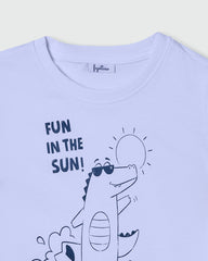 OVS BOYS SS T-SHIRT WITH PRINT WHITE / 24-30 M