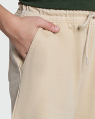 Brown Rice Cotton Shorts For Boys By OVS Brown / 11 Y