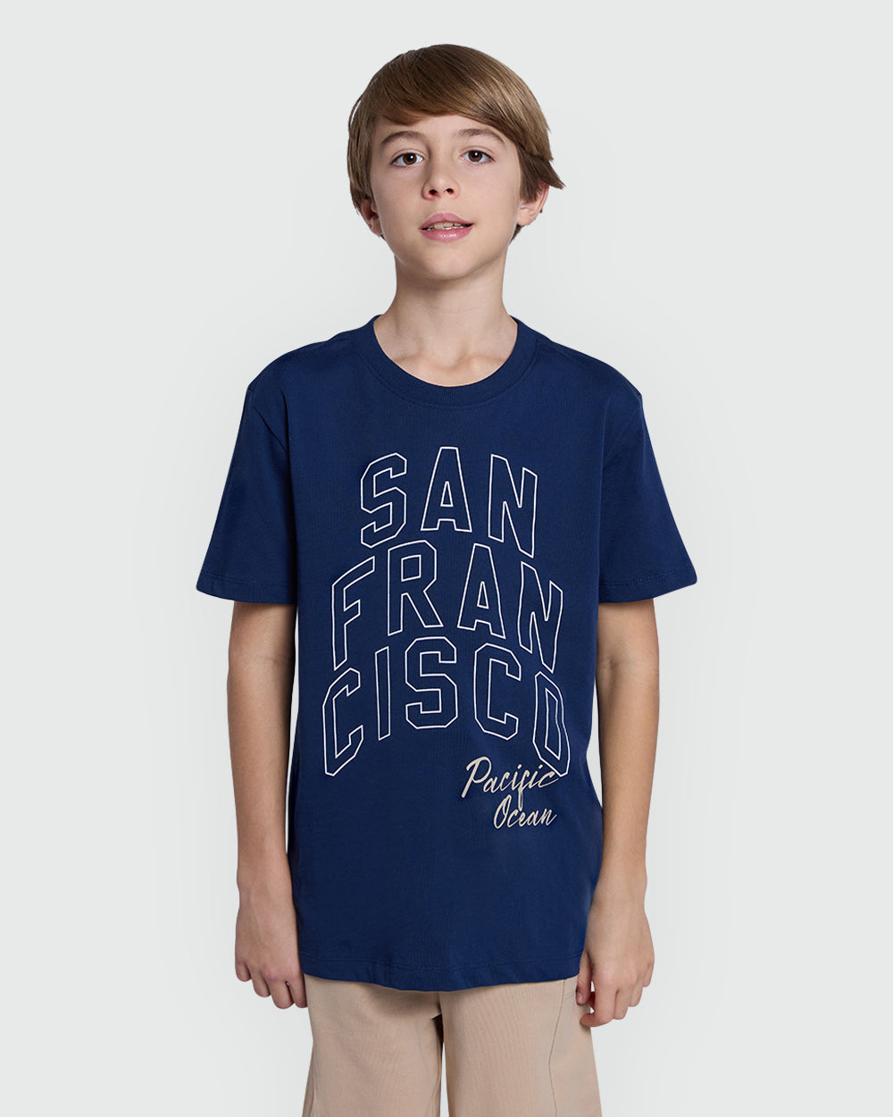 Blue Wing Teal Boy'S Modern Tee – OVS Blue / 11 Y