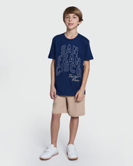 Blue Wing Teal Boy'S Modern Tee – OVS Blue / 11 Y