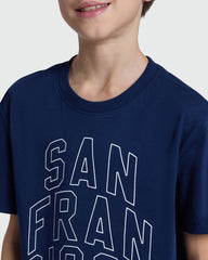 Blue Wing Teal Boy'S Modern Tee – OVS Blue / 11 Y