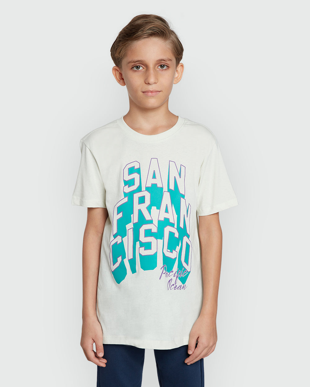 Milky Green Tee For Boys By OVS Green / 11 Y