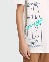 OVS White Crew Neck Tee In Blanc De Blanc White / 11 Y