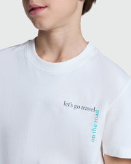 OVS Modern Fit Boys’ Tee – Blanc De Blanc White / 11 Y