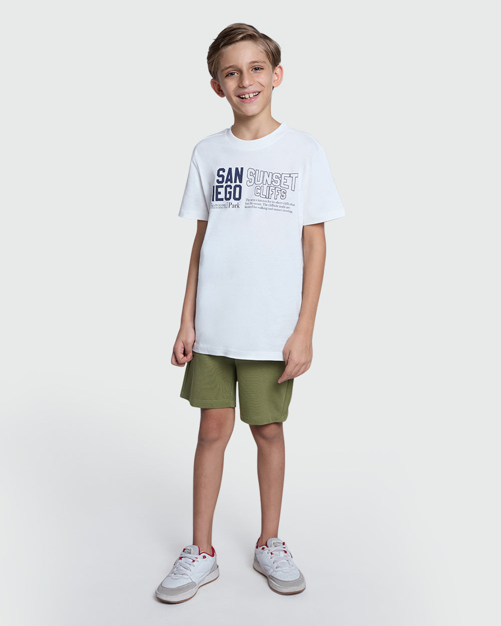 OVS Shorts For Boys In Loden Green – Mod A Fit Green / 11 Y