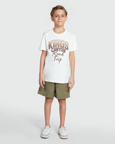 Olive Drab Shorts With Patch Details – OVS Brown / 11 Y