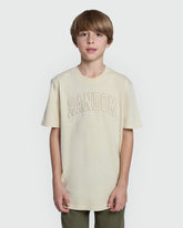 Boys’ Tee In Brown Rice – OVS Garment Washed Brown / 11 Y