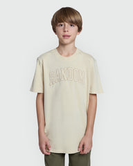 Boys’ Tee In Brown Rice – OVS Garment Washed Brown / 11 Y
