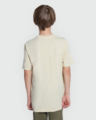 Boys’ Tee In Brown Rice – OVS Garment Washed Brown / 11 Y