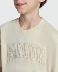Boys’ Tee In Brown Rice – OVS Garment Washed Brown / 11 Y