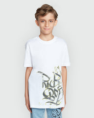 OVS Boys’ White Tee – Modern Graphic Style White / 11 Y