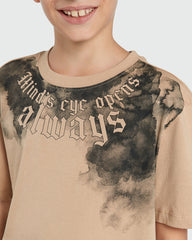 OVS Modern Fit Tee In Travertine For Boys Brown / 11 Y