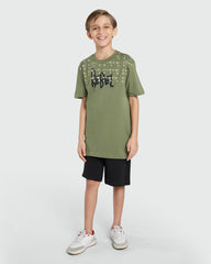 OVS Modern Olivine Tee For Everyday Style Green / 11 Y