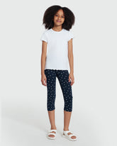 Girls' Navy Leggings By OVS – Black Iris Tone Blue / 9-10 Y