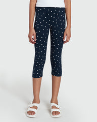 Girls' Navy Leggings By OVS – Black Iris Tone Blue / 9-10 Y