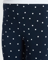 Girls' Navy Leggings By OVS – Black Iris Tone Blue / 9-10 Y