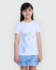 White Tee With Shimmer Accents – OVS Kids White / 9-10 Y