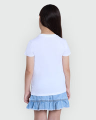 White Tee With Shimmer Accents – OVS Kids White / 9-10 Y