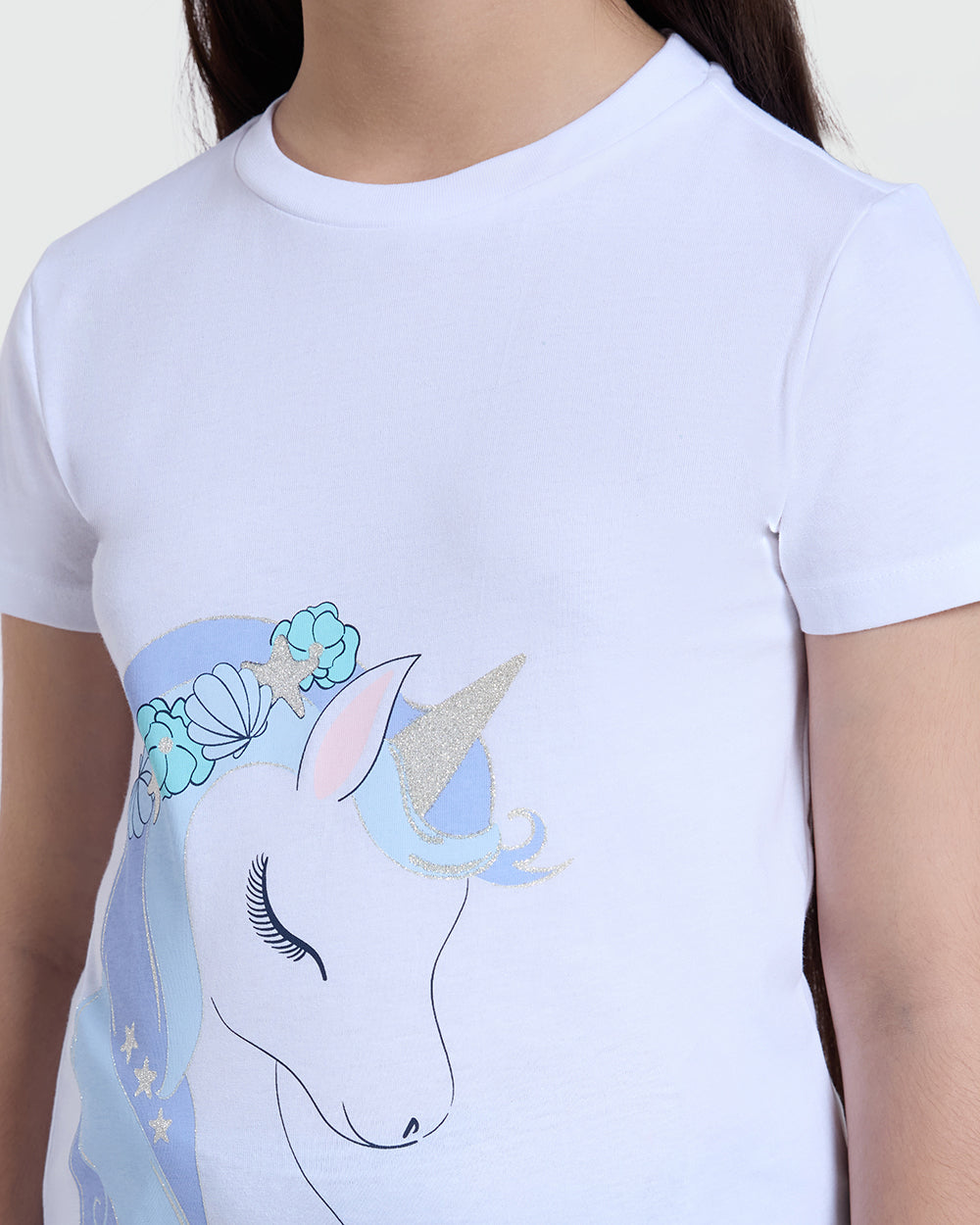 White Tee With Shimmer Accents – OVS Kids White / 9-10 Y