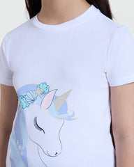 White Tee With Shimmer Accents – OVS Kids White / 9-10 Y