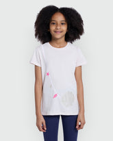 OVS Heavenly Pink Tee With Glitter Print Pink / 9-10 Y