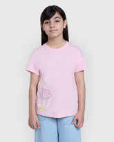 Brighten Her Day With This Tickled Pink OVS Tee Pink / 9-10 Y